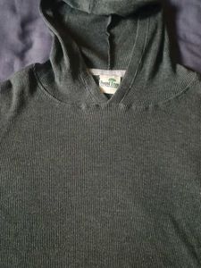 Comfy Dark Gray Knit hoodie type