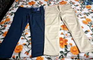 Men's Chinos - Navy & Beige