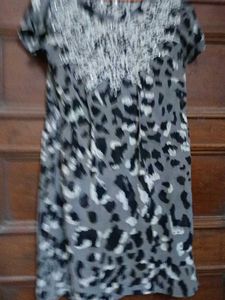Animal Print Sequence Cocktail Formal Dress
