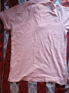 Pink Polo Shirt with Sailboat Pattern
