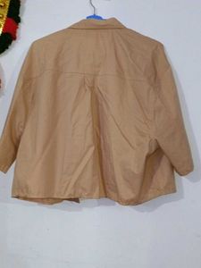 Tan Oversized Shirt