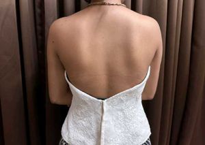 White Lace Corset Top