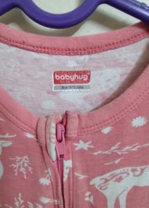 Cute Pink Deer Footie Pajamas