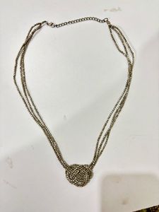 Elegant Oxidized Silver Necklace