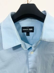 Light Blue Men's Button-Up Shirt 🇺🇸