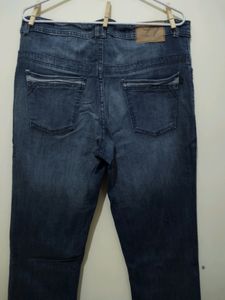 Li Mid Rise Straight Fit Blue Denim Pant