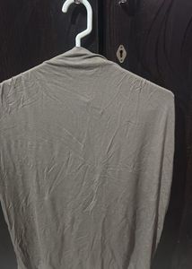 Brown Top with Ruched feature