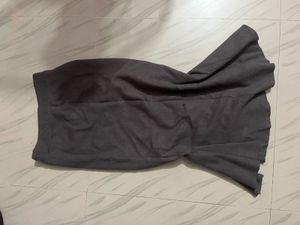 Elegant Dark Grey Maxi Skirt