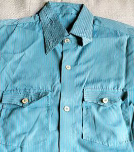 Striped Button-Down Shirt