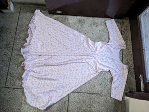Light Pink Floral Maxi Dress