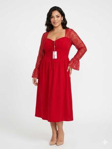 Plus size SAVANA A line dress