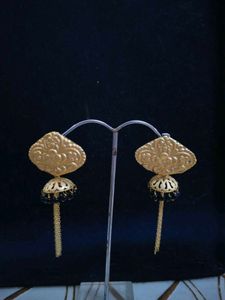 Gold-tone Jhumka Earrings