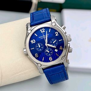 Montblanc Chronograph Blue Watch FOR MENS