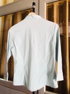 Light Blue Classic Button-Up Shirt☁️🎗️