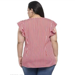 Red And White Tunic Top(Women's)