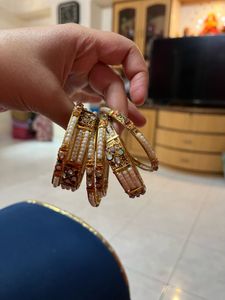 Vintage Pearls Bangles Set
