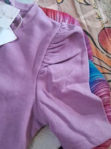 Zara Lavender Puff Sleeve Dress
