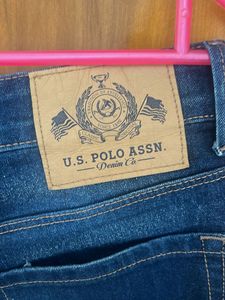 USPA Classic Blue Denim Jeans- skinny fit 34inch