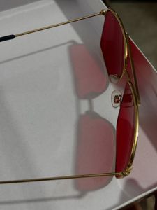 Red Tint Aviator Sunglasses