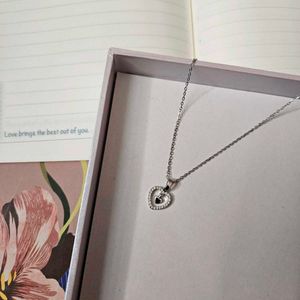 Silver Heart Anti Tarnish Chain Necklace