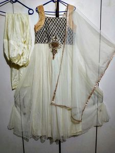 Beautiful Gown With Fantastic All Over Zardosi Emb
