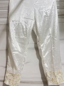 Elegant White Embroidered Kurta