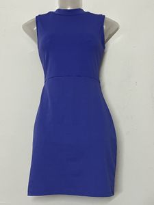 tokyo talkies Elegant Blue Sleeveless Mini Dress