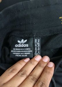 Men's Black Adidas Track Pants
