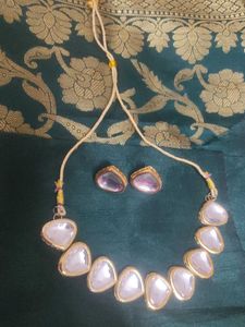 Beautiful Kundan Necklace & Earring Set