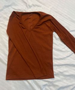 Long Sleeve V-Neck Top