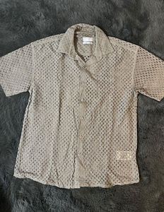 crochet Button-Up Shirt