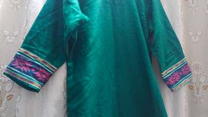 Stylish Green Suit without duppata