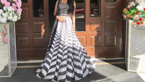 Lehenga With Blouse, Dupatta And Belt
