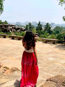 Vibrant Pink Ethnic Skirt