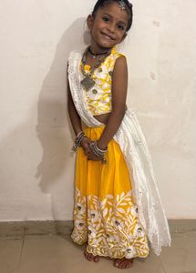 4 set of Elegant Navy Blue Ethnic Skirt and Top Se