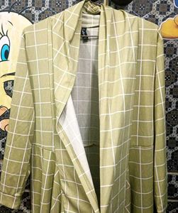 Women's Casual Checked Open Front Shurg