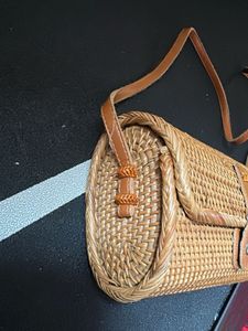 Bali Rattan Clutch Purse