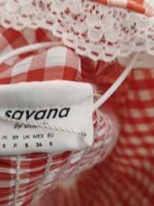 Cute Red Gingham Halter Top
