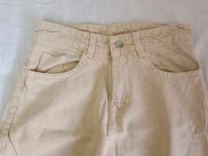 Beige Cargo Pants