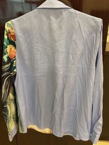 Unique Graphic Print Button-Down Shirt