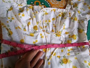 Summer Floral Slit Dress (S)