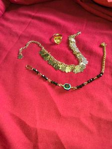 Charming Clover and evil eye Anklet/Bracelet