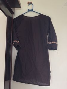 Elegant Brown Kurta short Kurti