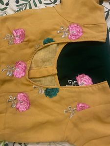 Embroidered Saree with Blouse
