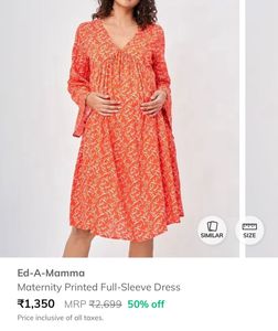 Orange ed-a-mama Dress