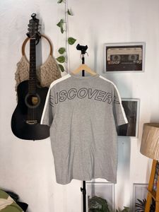 Men's Grey 'DISCOVER' Graphic T-Shirt