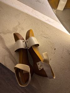 classy cream sandles