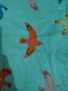 Light green Bird Print stole