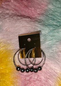 Brand new Chunky Hoop Earrings with Beads