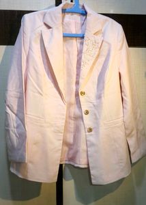 Women's Embellished Pink Blazer